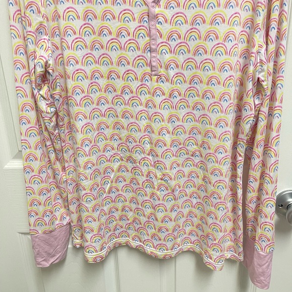 Little Sleepies Longsleeve Rainbow Pajama Top - Picture 3 of 9